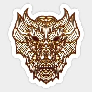 Copper Dragon Mask Sticker